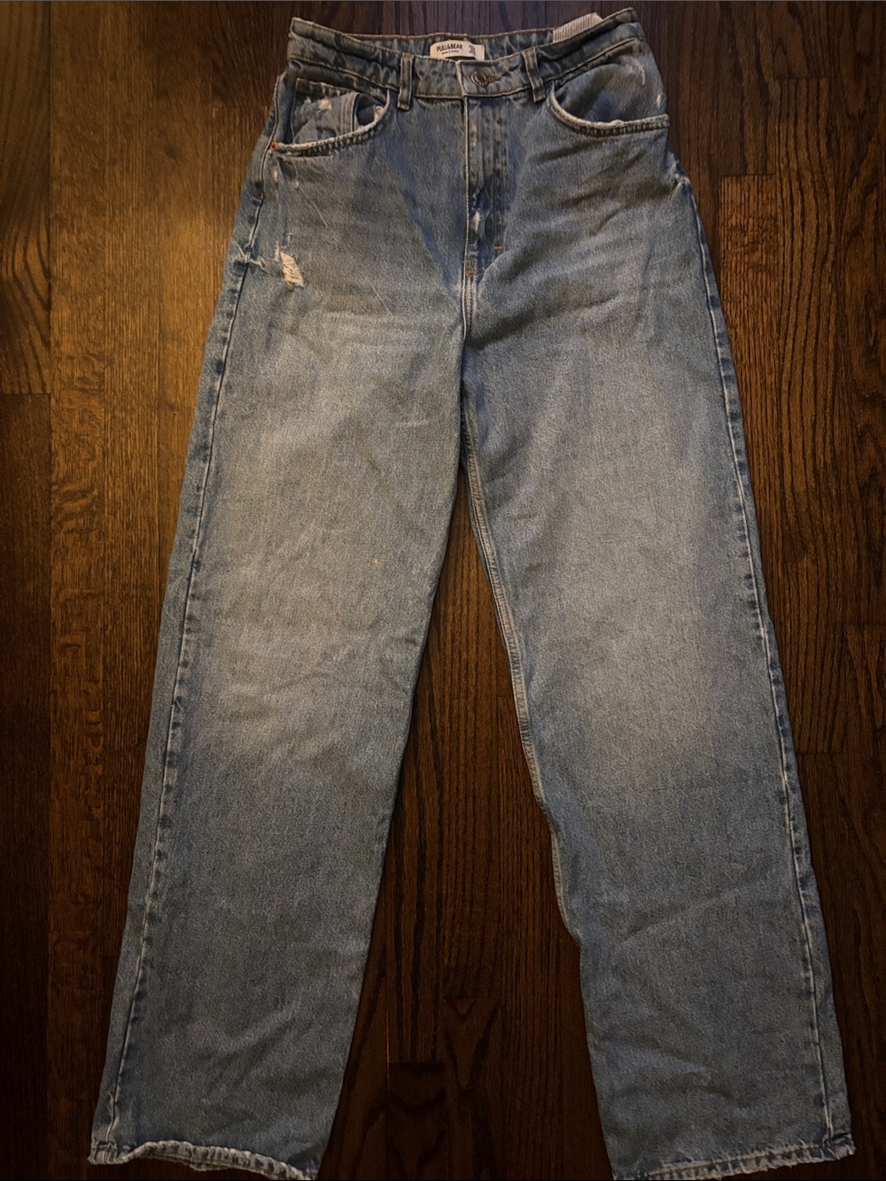 Pull&Bear High-Wasited Light Blue Baggy Woman’s Jeans